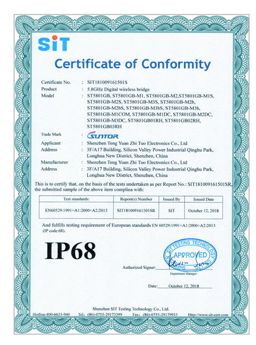 IP68 waterproof